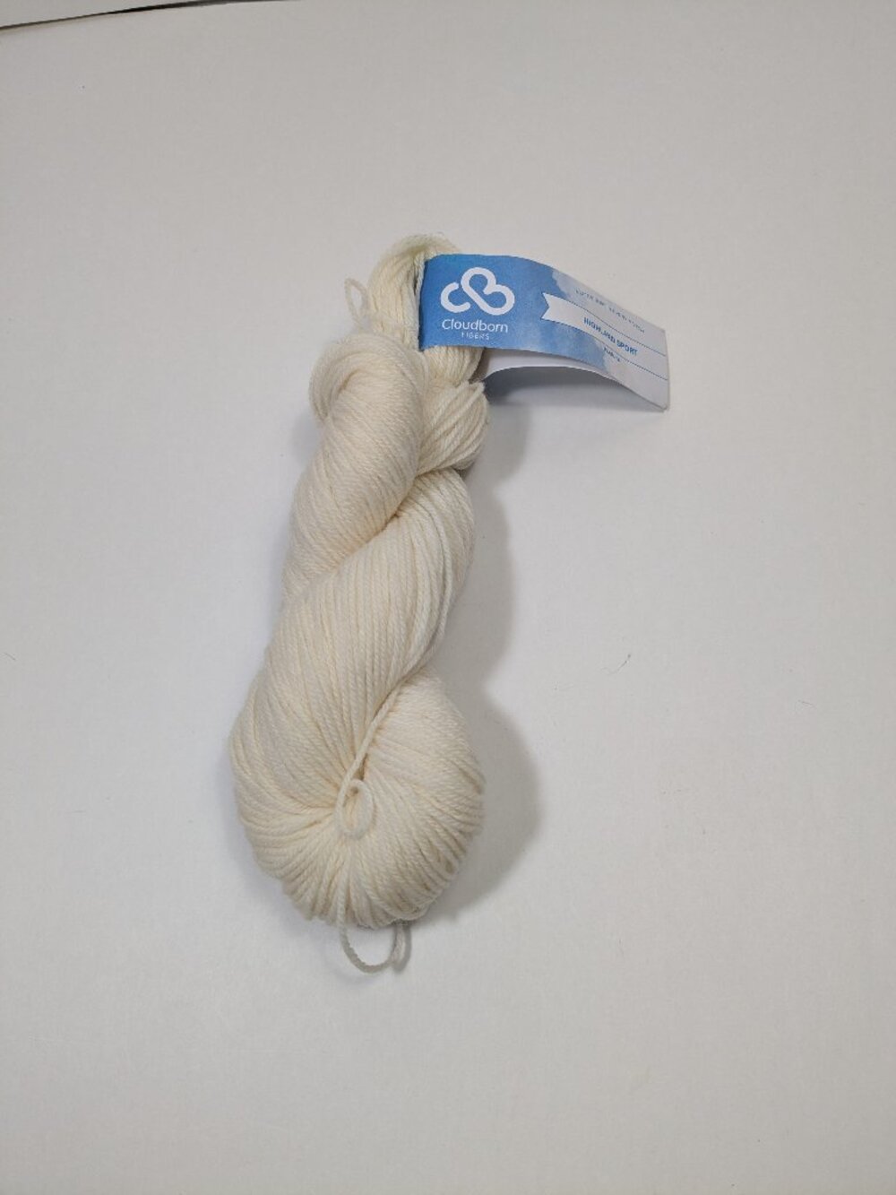 Cloudborn Fibers Highland Sport Yarn 100% Fine Highland Wool - Natural